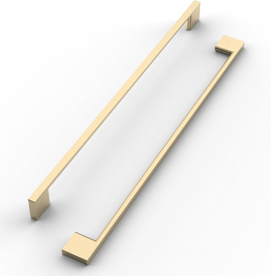 FILTA 6 Pack 12.5 Inch(320mm) Hole Centers Brushed Brass Cabinet Pulls,Stylish Kitchen Cabinet Ha... | Amazon (US)