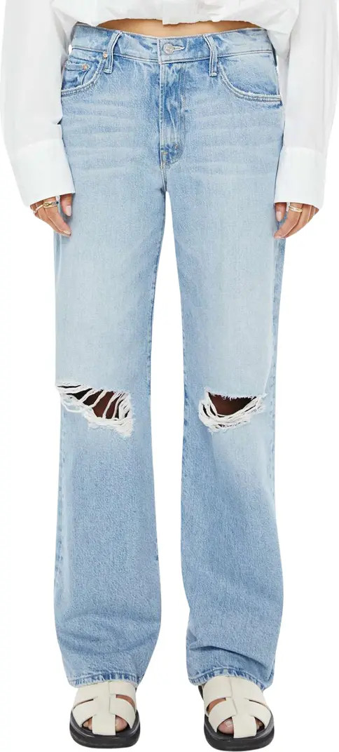 The Maven Mid Rise Ripped Straight Leg Jeans | Nordstrom