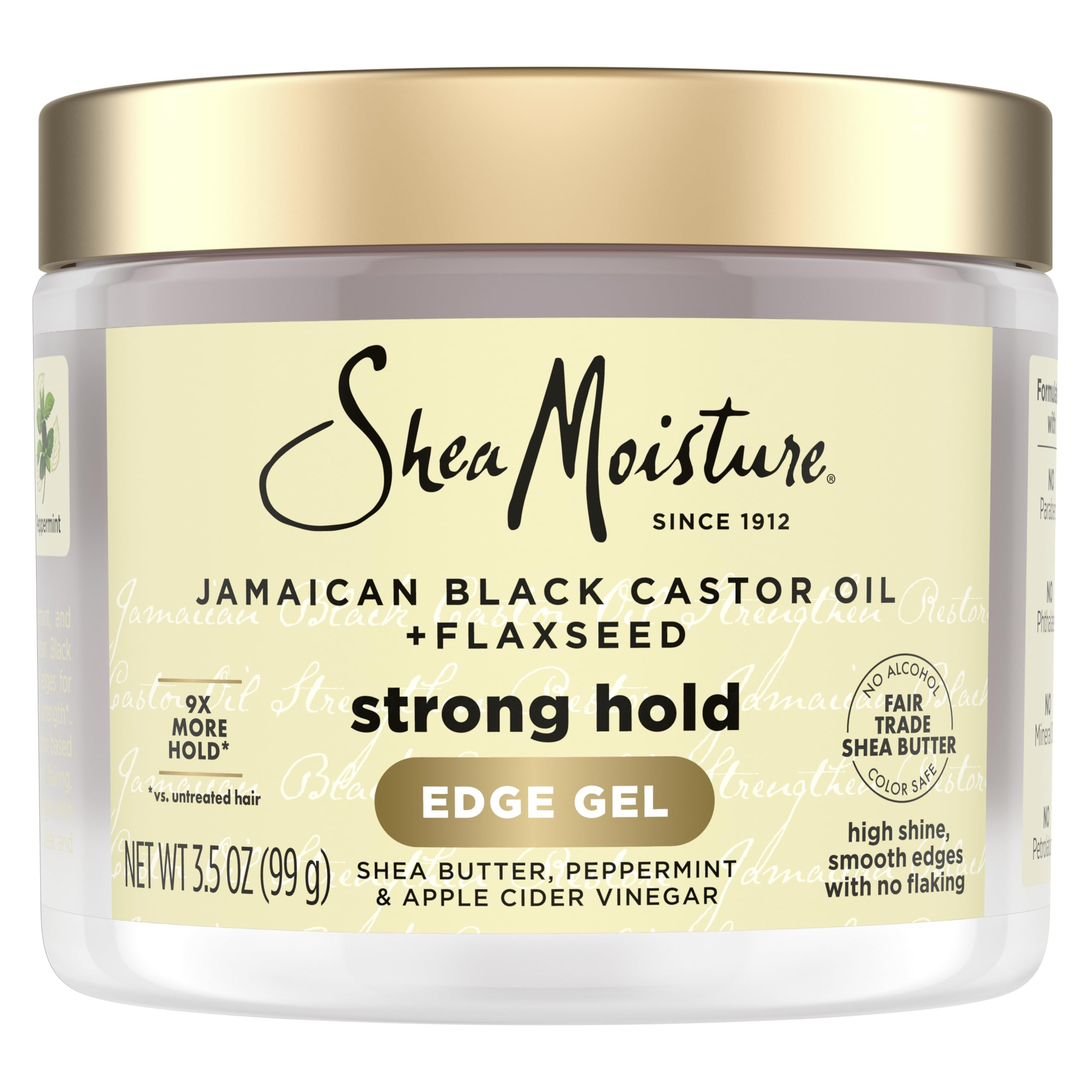 SheaMoisture Edge Control Strong Hold Gel+Flaxseed Jamaican Black Castor Oil Keeps Edges in Place... | Amazon (US)