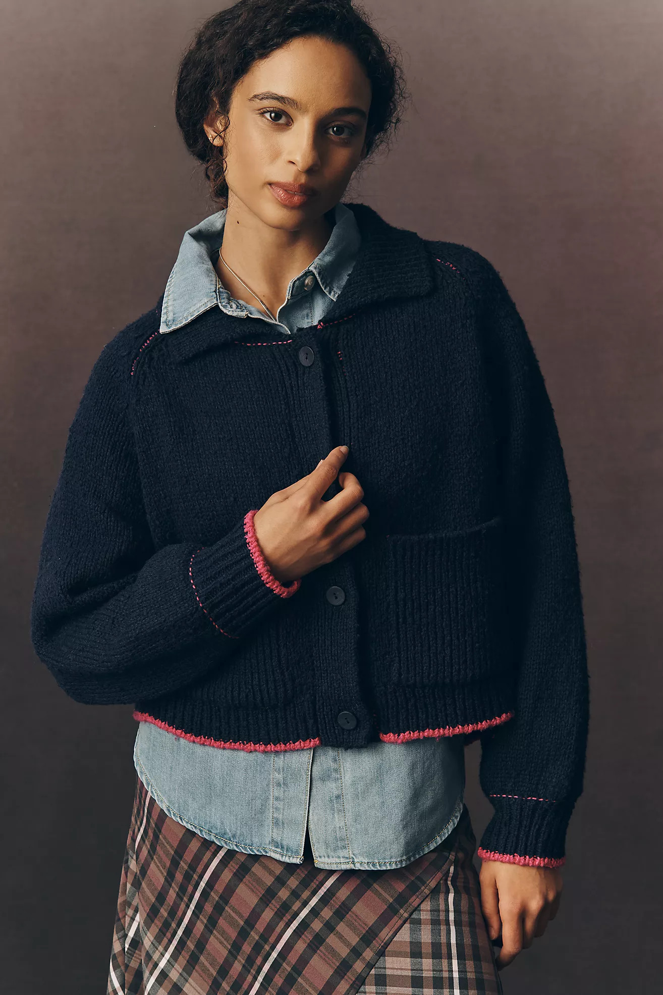 The Jesse Dog Icon Cardigan Sweater by Pilcro | Anthropologie (US)