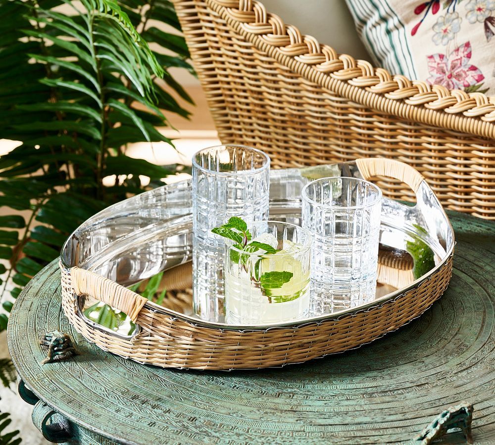 Harbour Woven Tray | Pottery Barn (US)