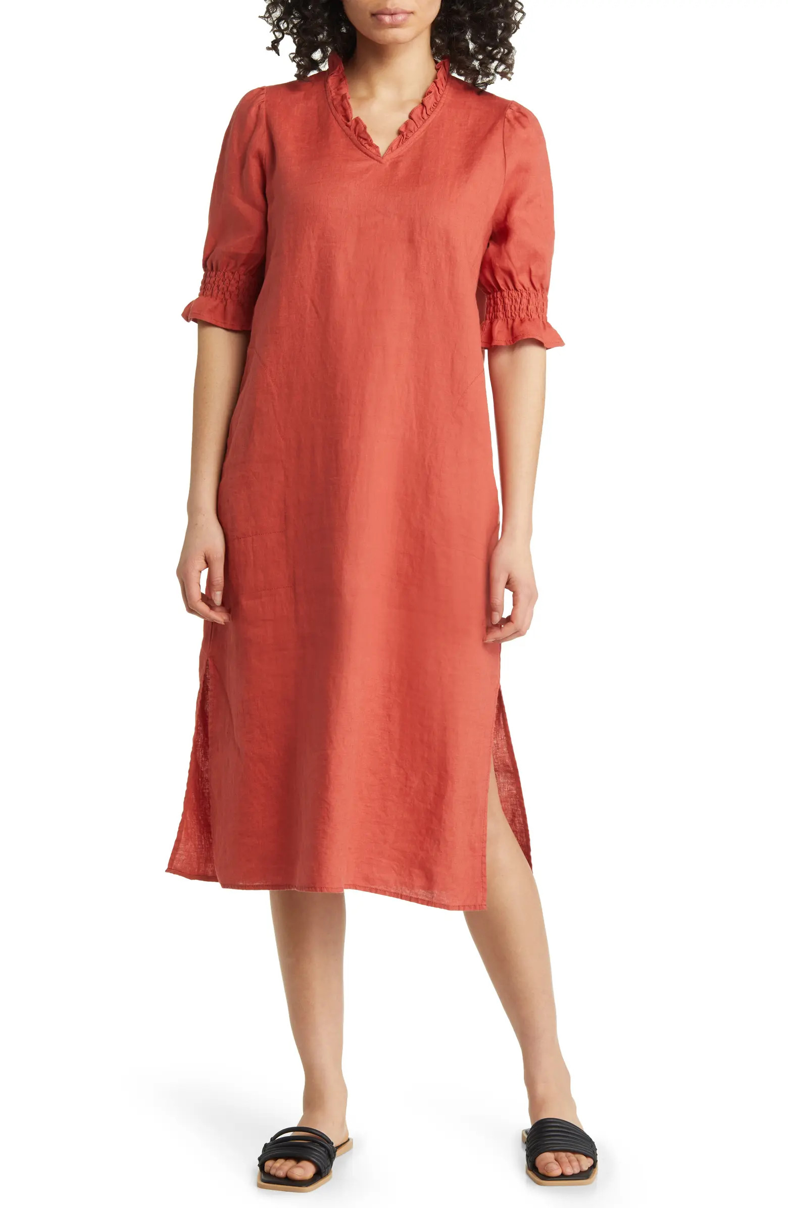 Masai Copenhagen Nydela Linen Shift Dress | Nordstrom | Nordstrom