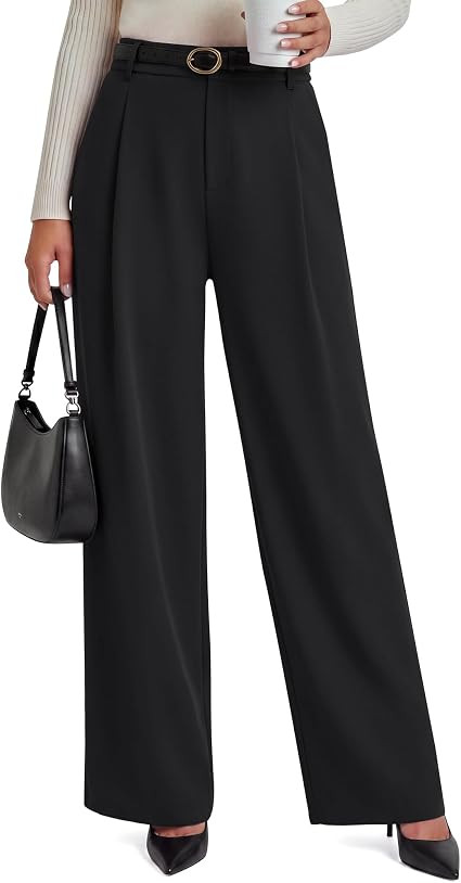 G4Free ShiftReady Women's Wide Leg Yoga Dress Pants Pull On with Pockets | Sleek and Drapey, Mois... | Amazon (US)