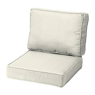 ARDEN SELECTIONS ProFoam 22 in. x 22 in. 2-Piece Plush Deep Seating Outdoor Lounge Chair Cushion ... | The Home Depot