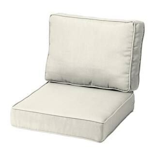 ARDEN SELECTIONS ProFoam 22 in. x 22 in. 2-Piece Plush Deep Seating Outdoor Lounge Chair Cushion ... | The Home Depot