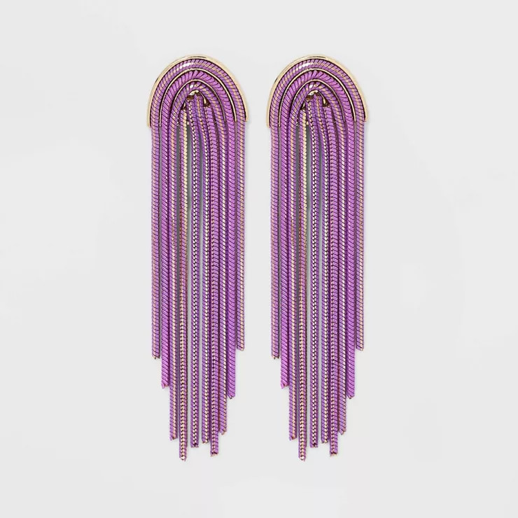 SUGARFIX by BaubleBar Chain Fringe Statement Earrings | Target