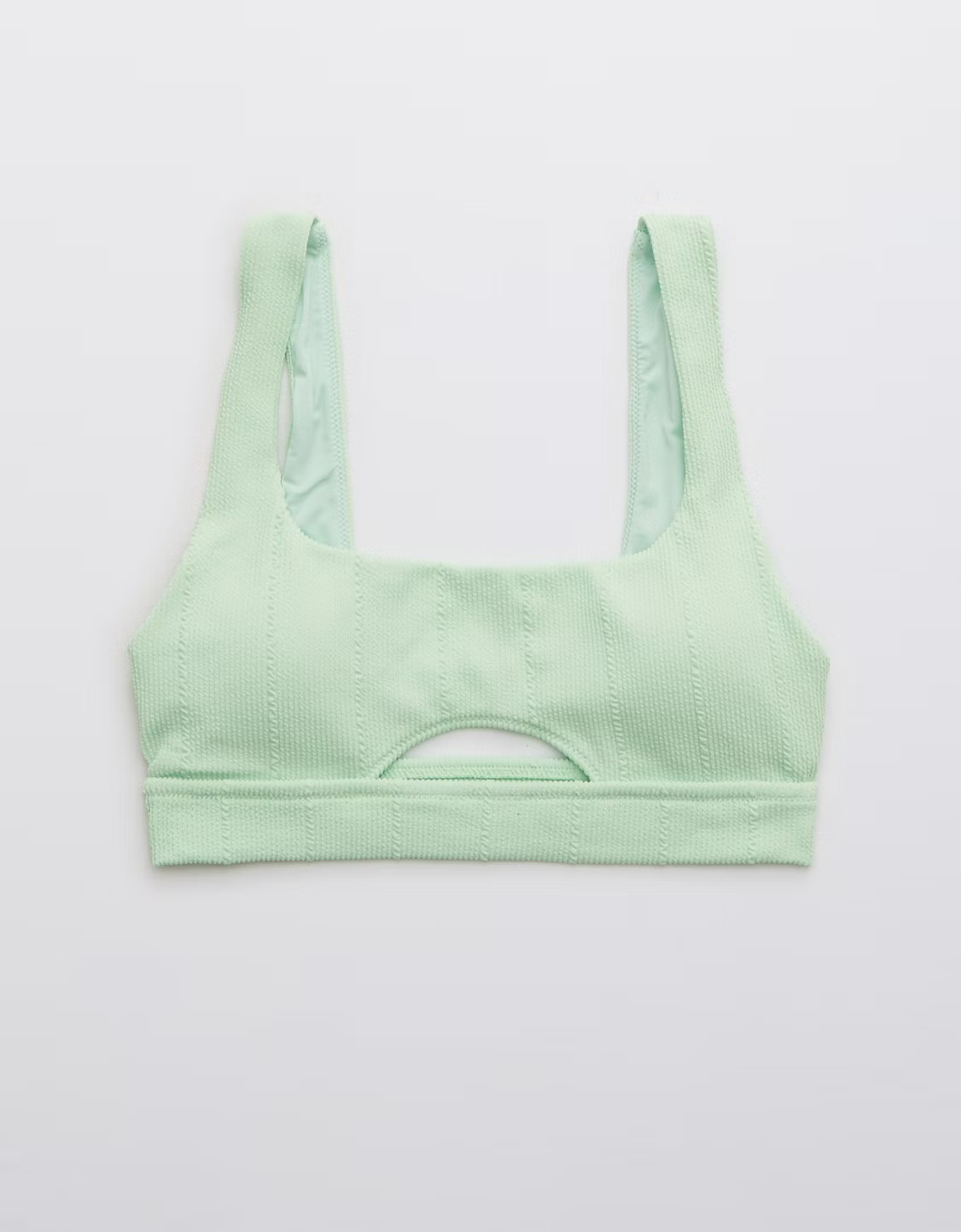 Aerie Crinkle Cut Out Scoop Bikini Top | American Eagle Outfitters (US & CA)
