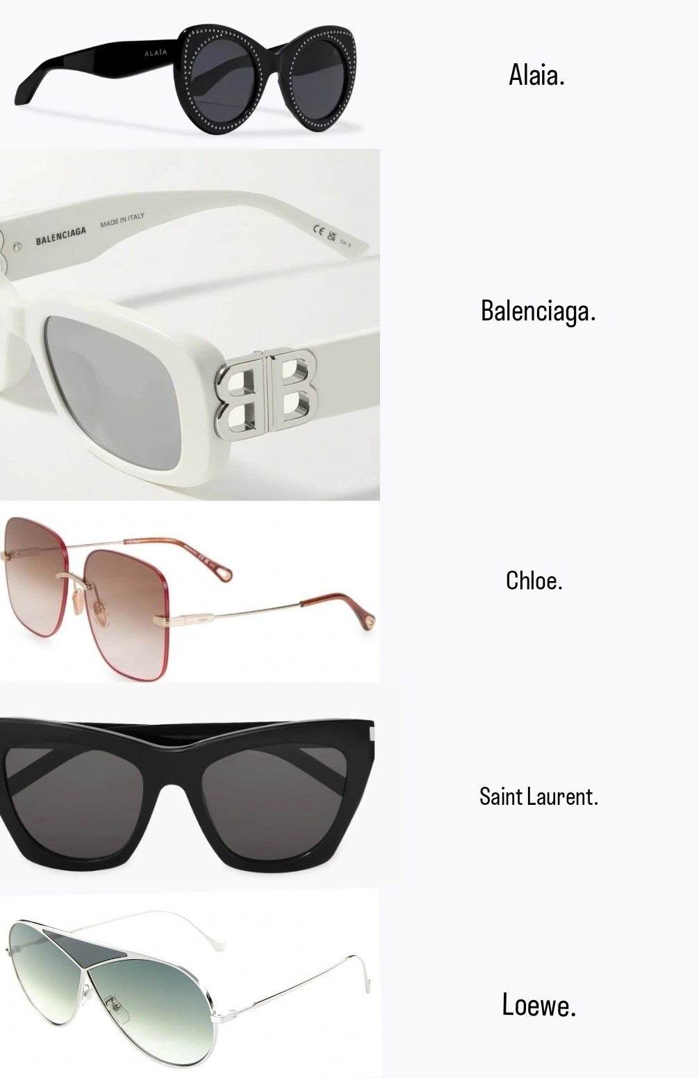 Designer sunglasses for up to 65% off! Alaia, Balenciaga, Chloe and Loewe.

#LTKTravel #LTKSaleAlert #LTKSeasonal