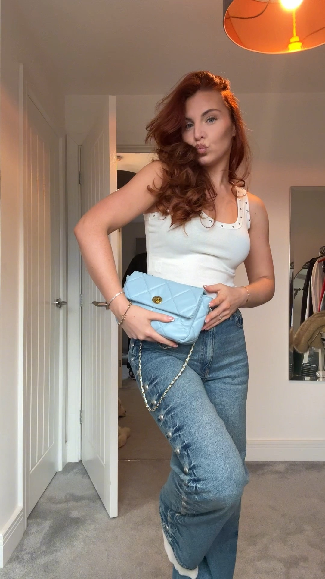 outfit of the day, wee studded jeans & vest 

#LTKSpringSale #LTKgrwm #LTKootd