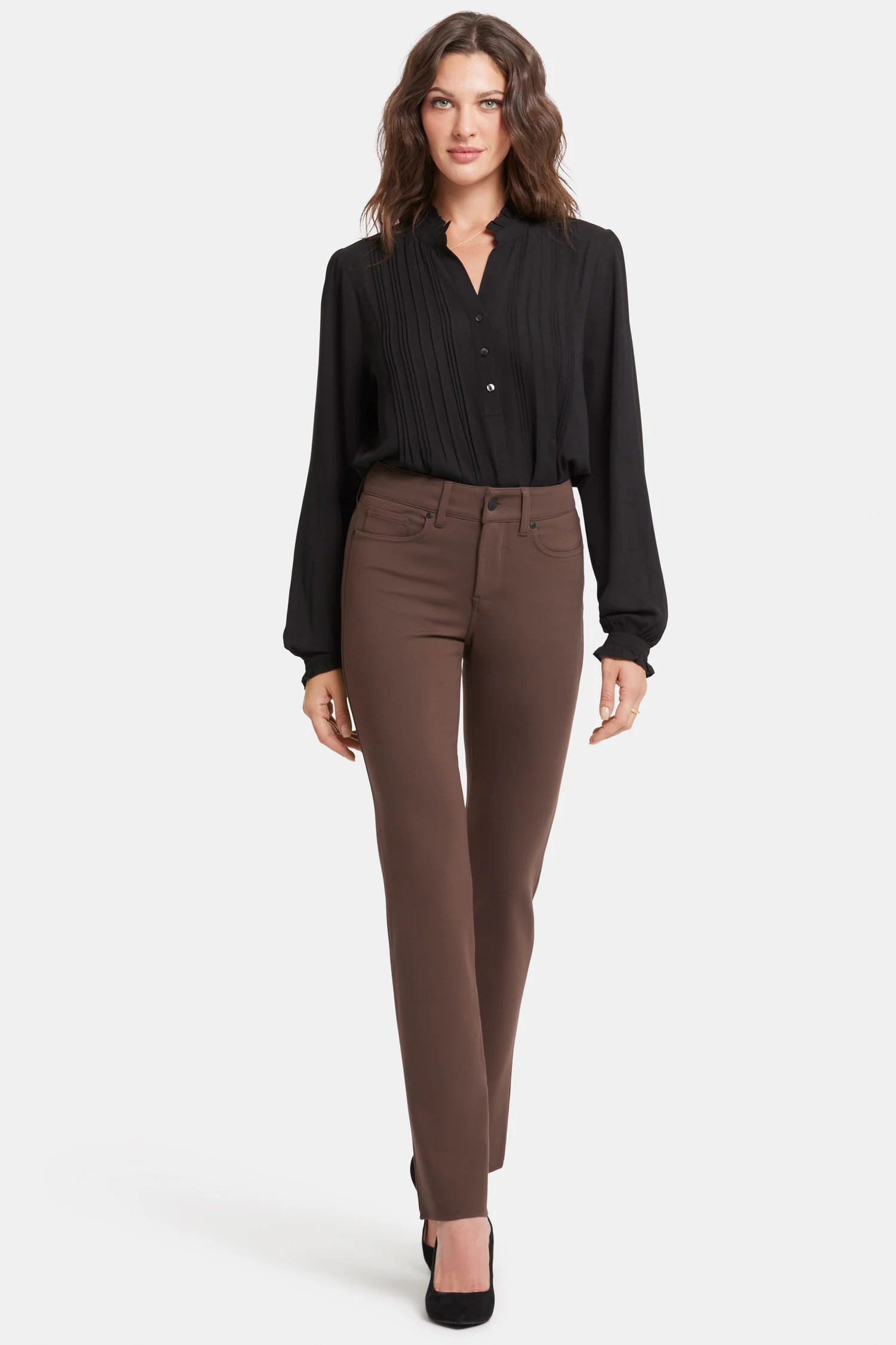 Marilyn Straight Pants - Coffee Bean | NYDJ