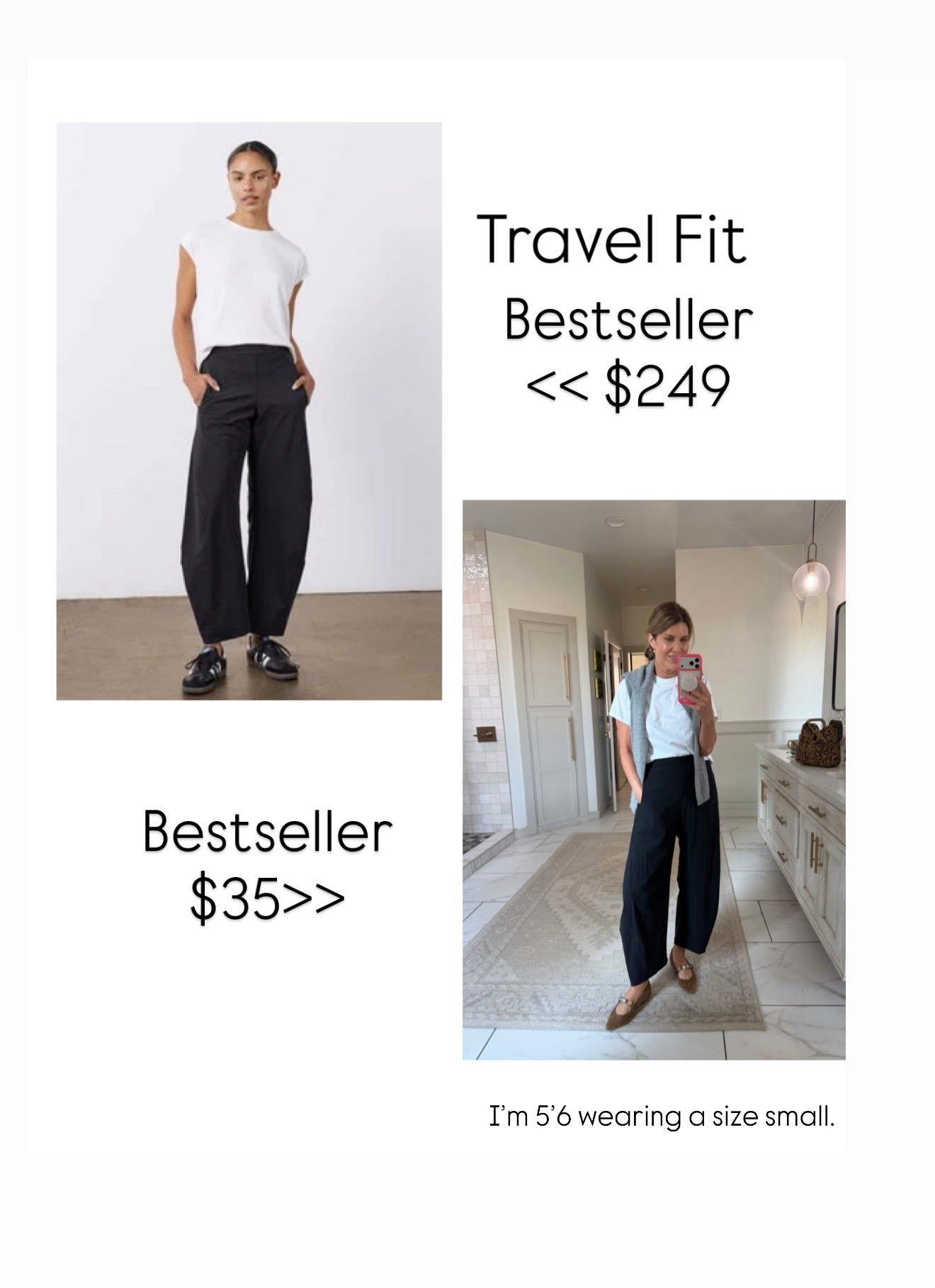 I have the Amazon version  of the loose work pants. Lightweight and great to wear for travel

#LTKNYFW #LTKootd