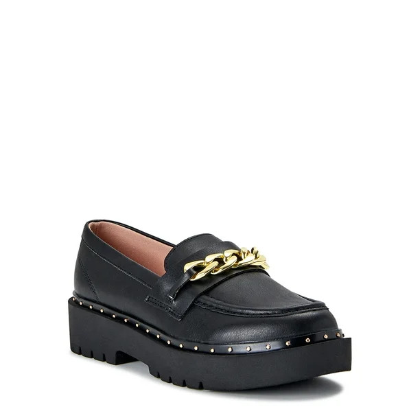 Wonder Nation Little Girl & Big Girl Lug Loafer, Sizes 13-6 - Walmart.com | Walmart (US)