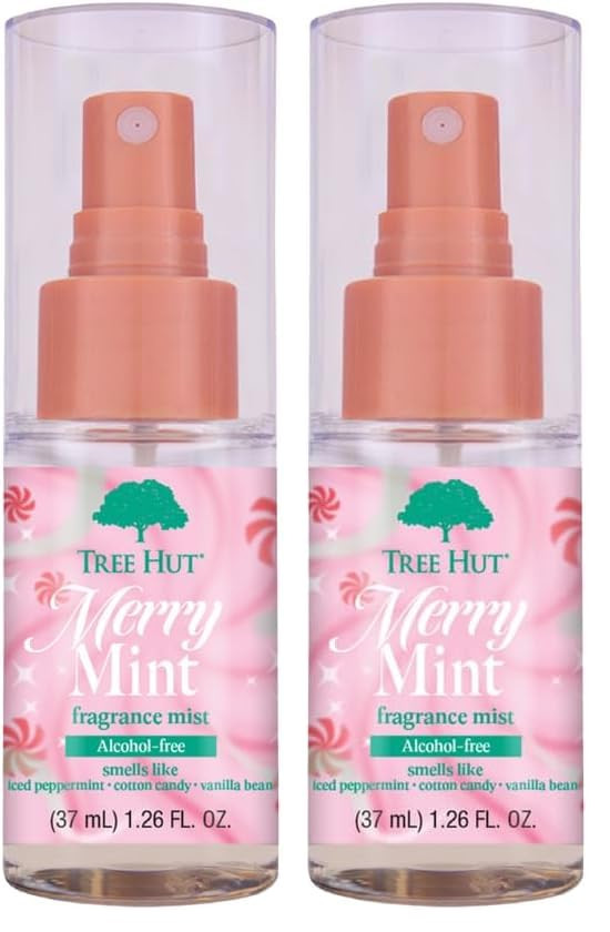 Tree Hut Mini Merry Mint Fragrance Mist, Refreshing Body Spray, Layer with Favorite Scents, Holid... | Amazon (US)