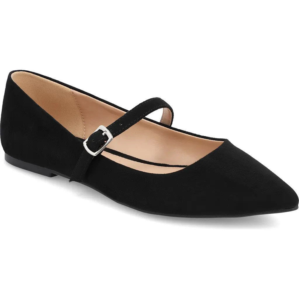 MIA Aviba Mary Jane Pointed Toe Flat in Black at Nordstrom Rack, Size 8.5 | Nordstrom Rack