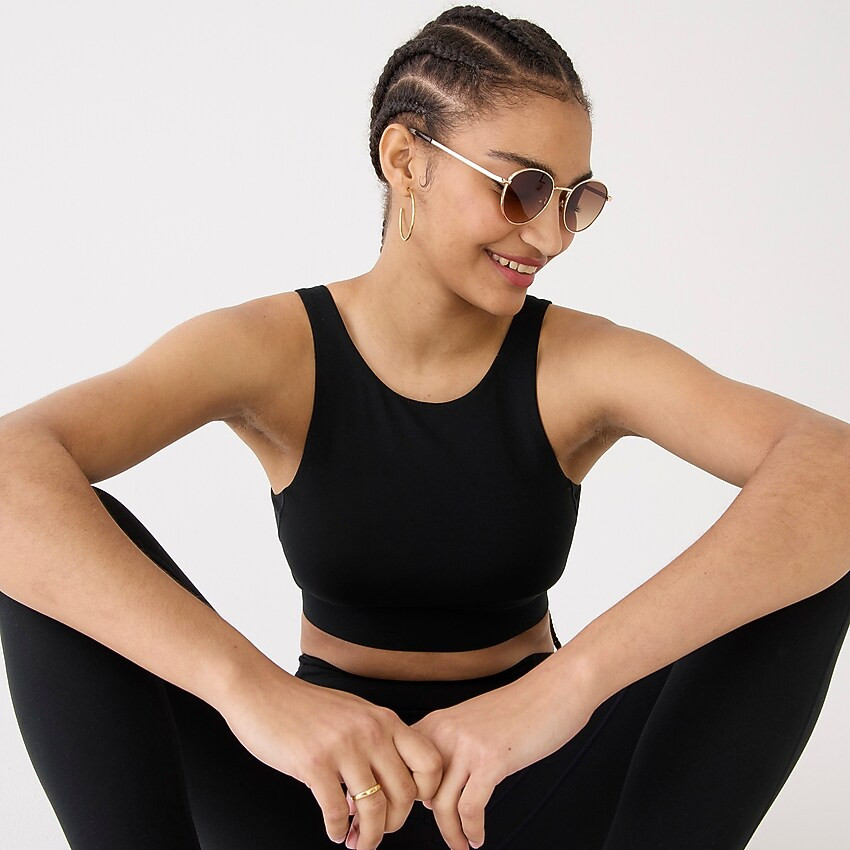 CloudStretch high-neck sports bra | J. Crew US