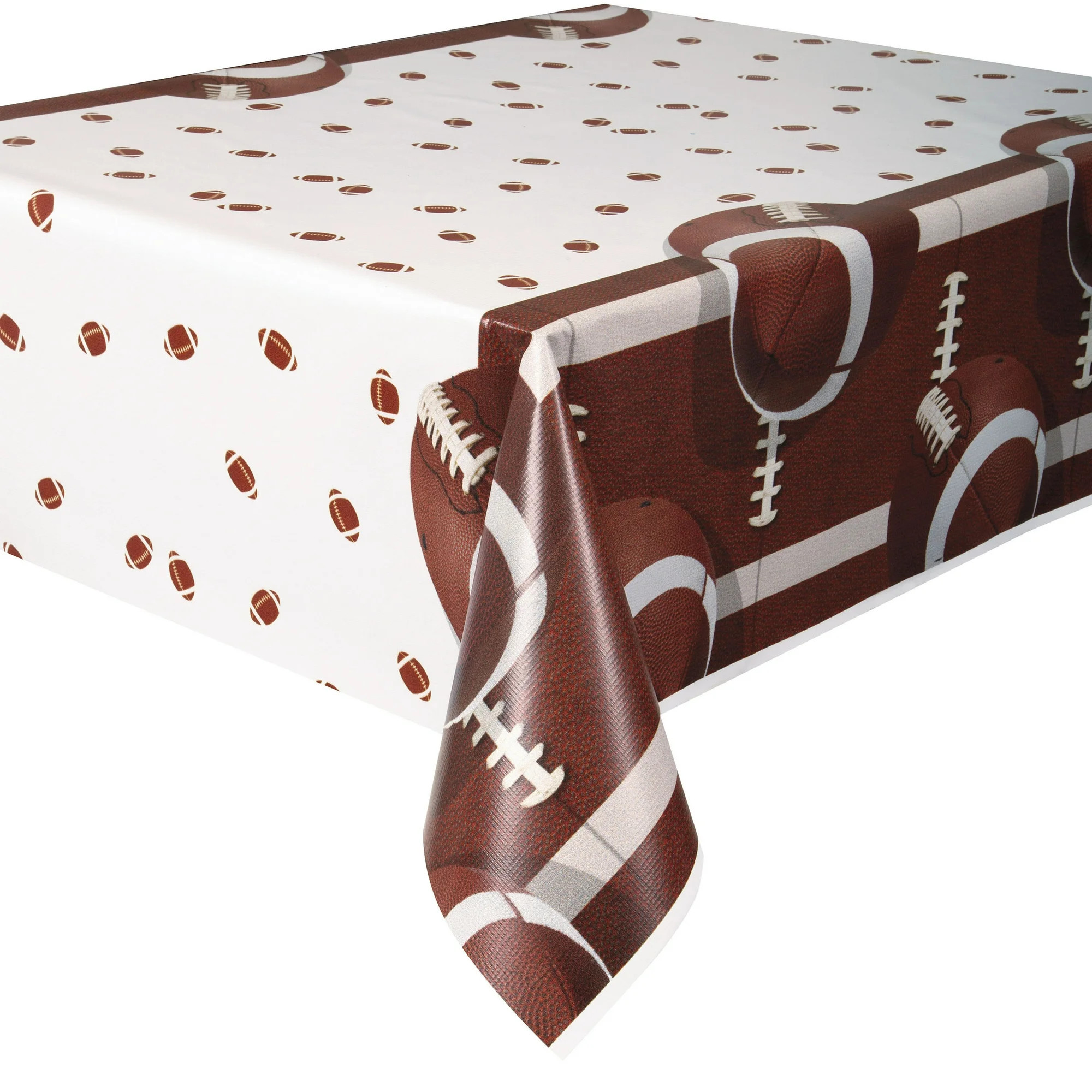 Football Plastic Party Tablecloth, 84 x 54in | Walmart (US)
