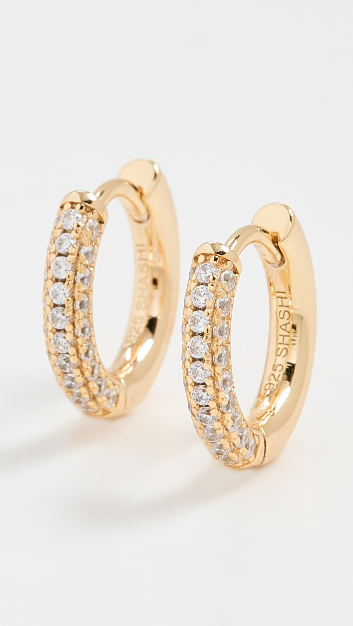18k Pave Huggies | Shopbop