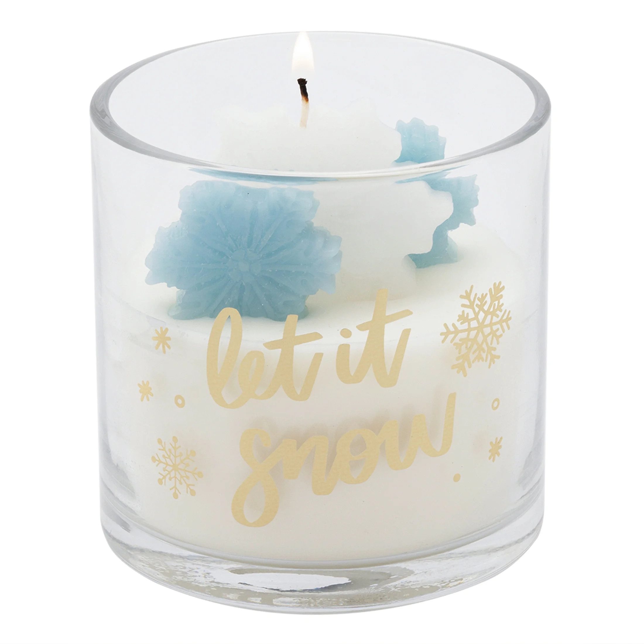 Mainstays 1-Wick Holiday Scene Scented Jar Candle, Figural Top, Snow Flurries, 10oz. | Walmart (US)