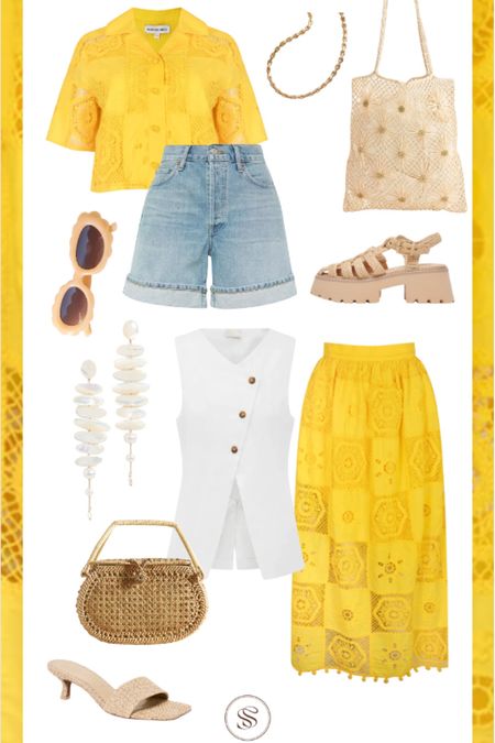 Dreaming of yellow for summer!! And loving this matching set!!!! 