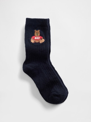 Kids Brannan Bear Logo Crew Socks | Gap (US)