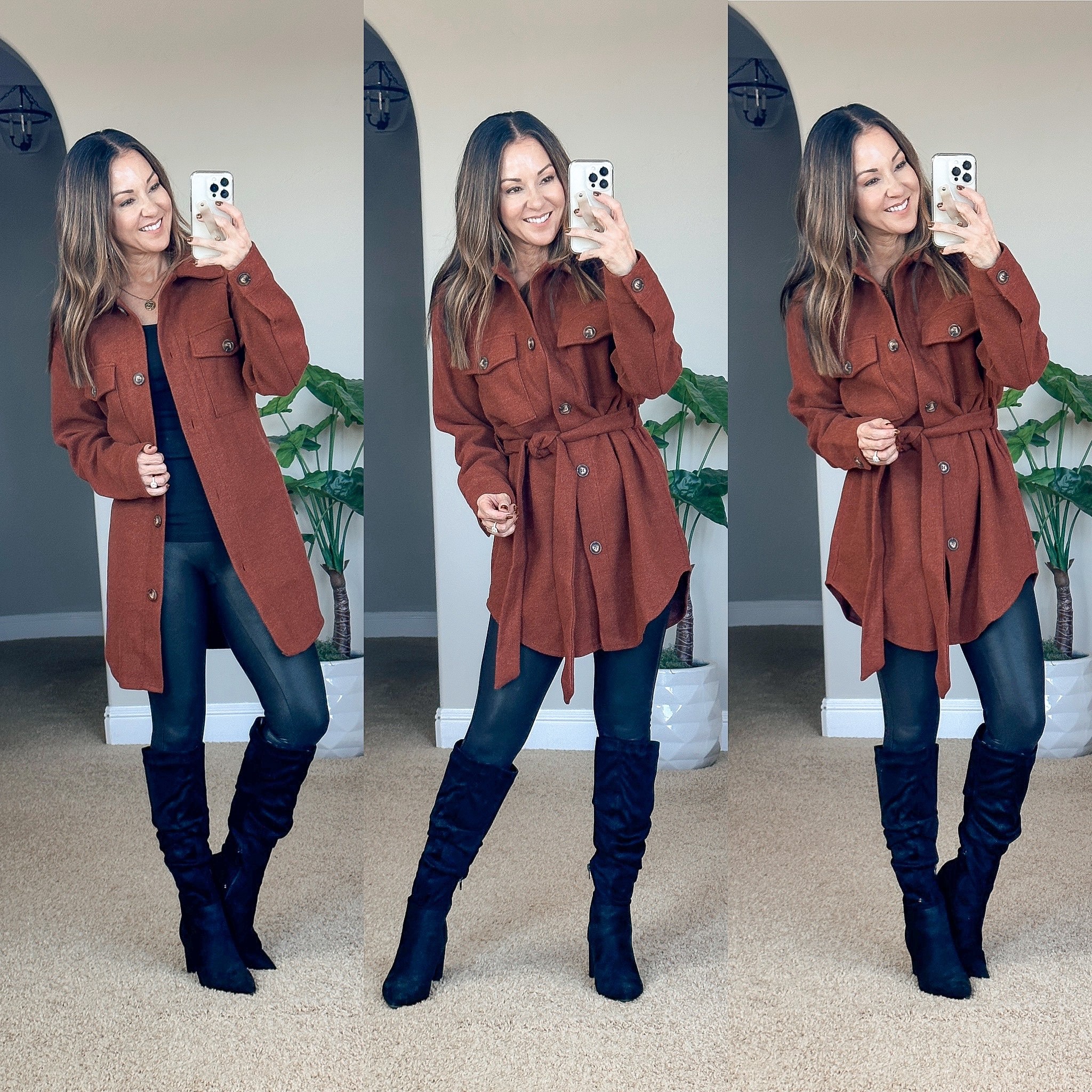 💥30% off: code 30F3DW5X Woman’s fall coat from Amazon, trench coat style  jacket. size small, comes in several colors.  I am wearing spanx size XS, but I also linked the Amason version that are pretty close. I also linked similar boots available on Amazon.  winter fashion // jacket // fall layers

#LTKSeasonal #LTKunder100 #LTKstyletip