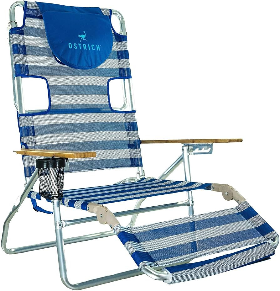 Ostrich the Original 3N1 Lightweight Beach Reclining Lounge Chair with Footrest, Outdoor Furnitur... | Amazon (US)