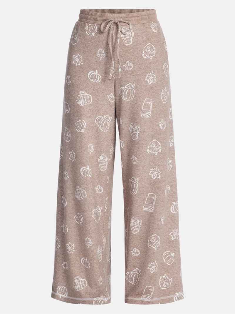 Halloween and Fall Women's Hacci Knit Sleep Pants from Way to Celebrate, 29.5" Inseam, Sizes XS-3... | Walmart (US)