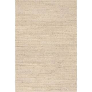 Elfriede Solid Jute Natural 4 ft. x 6 ft. Area Rug | The Home Depot