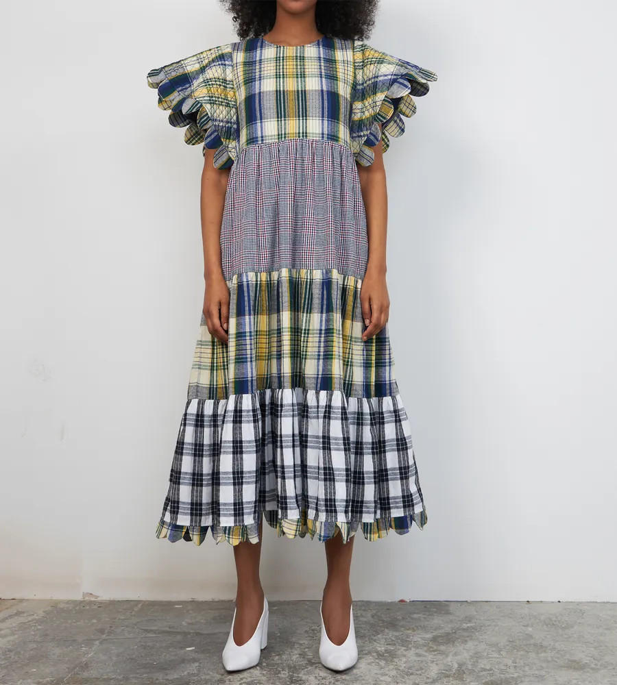 Stella Nova Women's Nickeline Midi Check Contrast Dress - Multi | Coggles (Global)