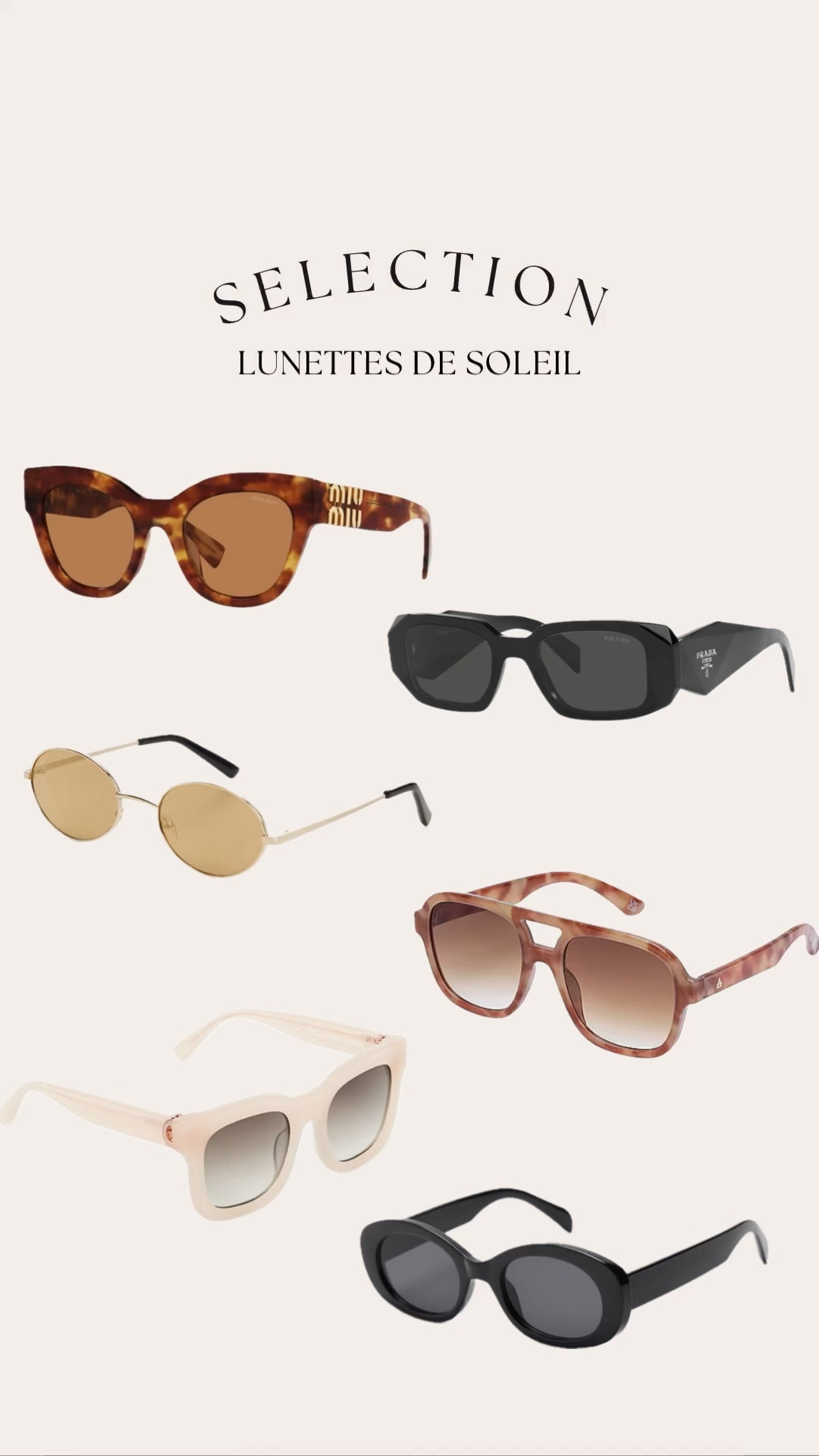 Coup de 🫶🏻 lunettes de soleil