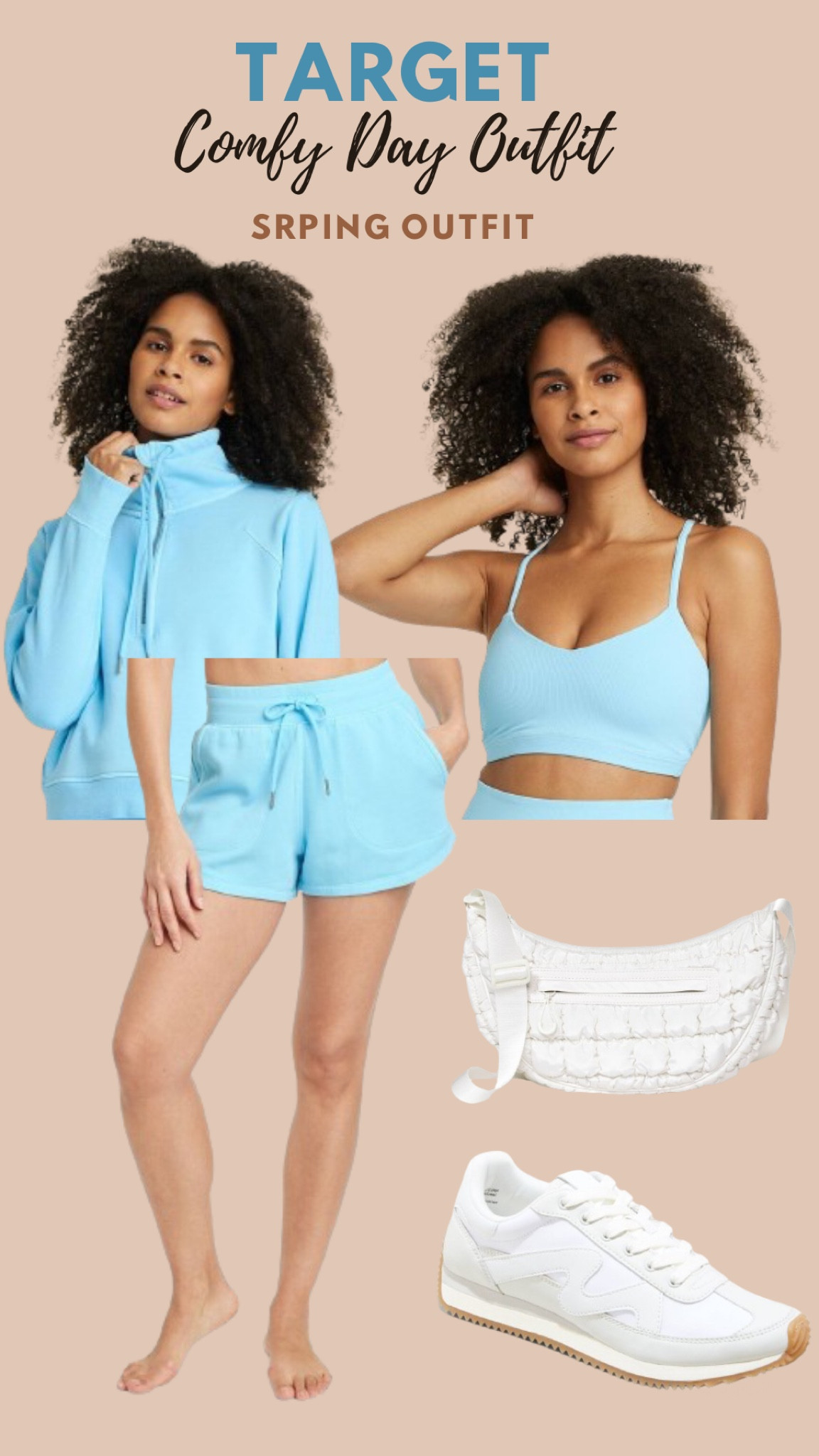 Target comfy outfit look. 😍
Perfect for a casual day at home or taking the kids to the park. 
Target finds, casual outfit, comfy look, spring outfit, summer outfit, spring with style, fleece shorts. 

#LTKSeasonal #LTKstyletip #LTKxTarget