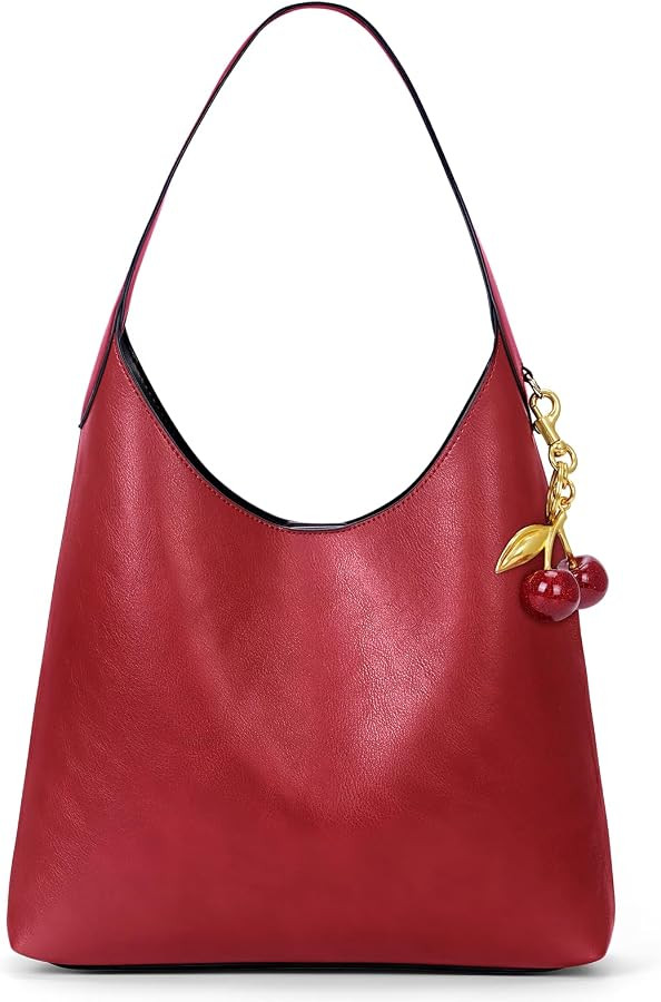 Faux Suede Hobo Bags Vegan Leather Shoulder Bag Tote for Women Medium Slouchy Designer Handbags P... | Amazon (US)