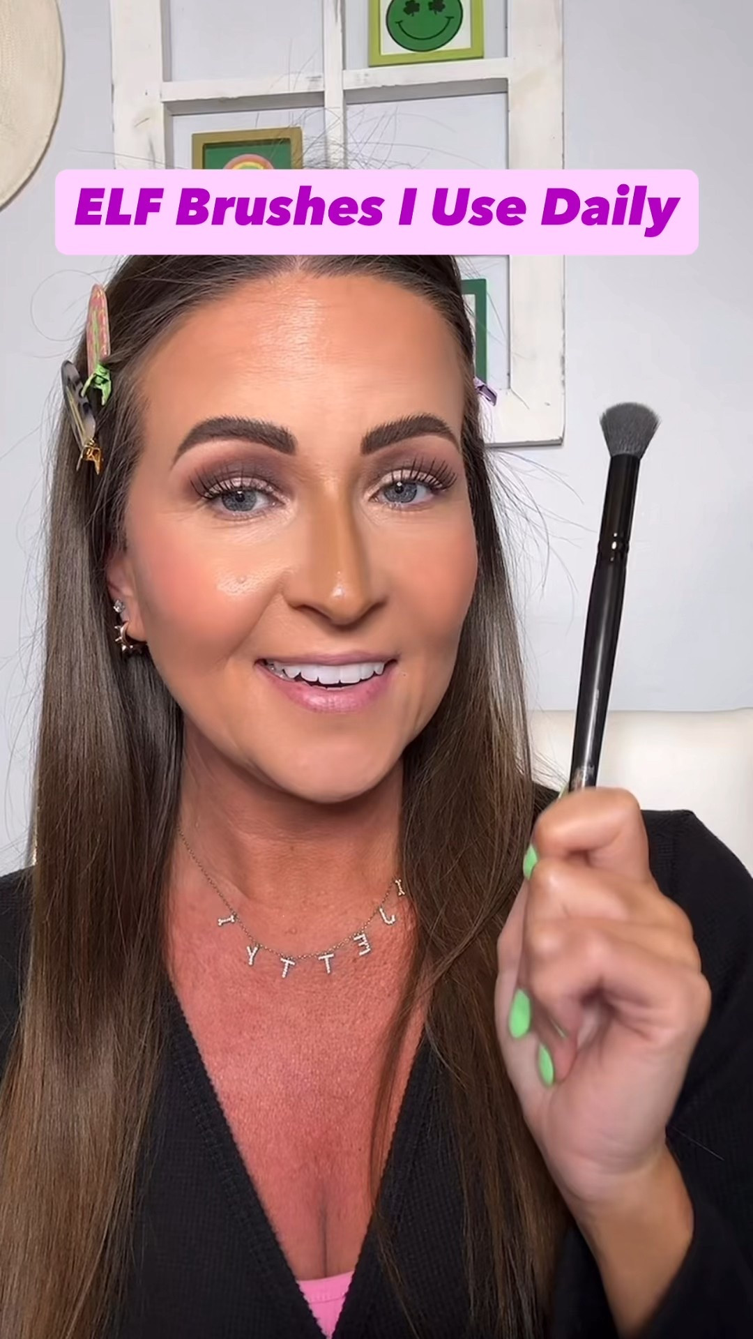 Nose contour and brush I use to blend it out - also linked other Elf brushes I use daily. I also have the Elf contour palette and use it on top of my cream contour to set it. 

Makeup, makeup brushes 

#LTKStyleTip #LTKSpringSale #LTKBeauty