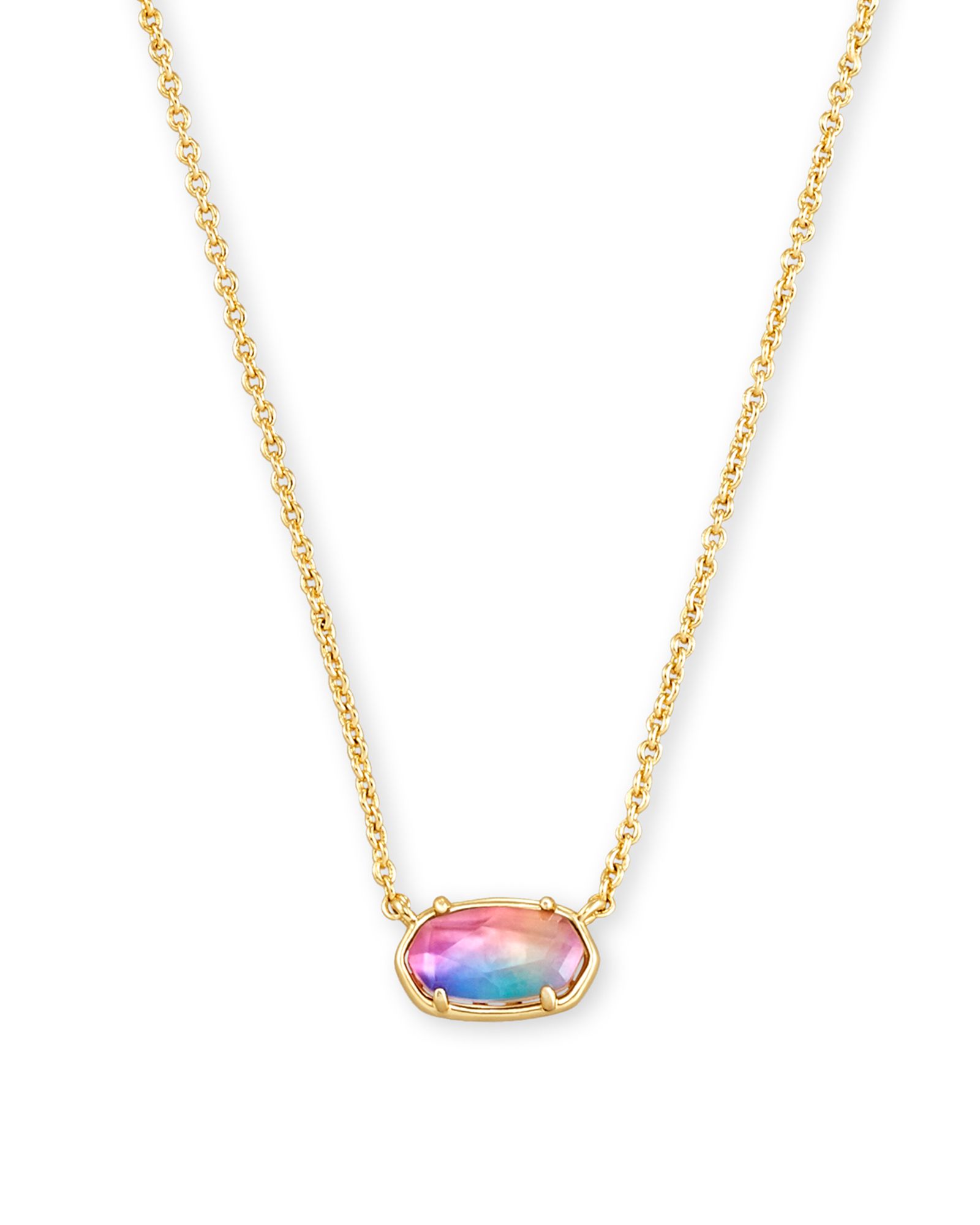 Grayson Gold Pendant Necklace in Watercolor Illusion | Kendra Scott