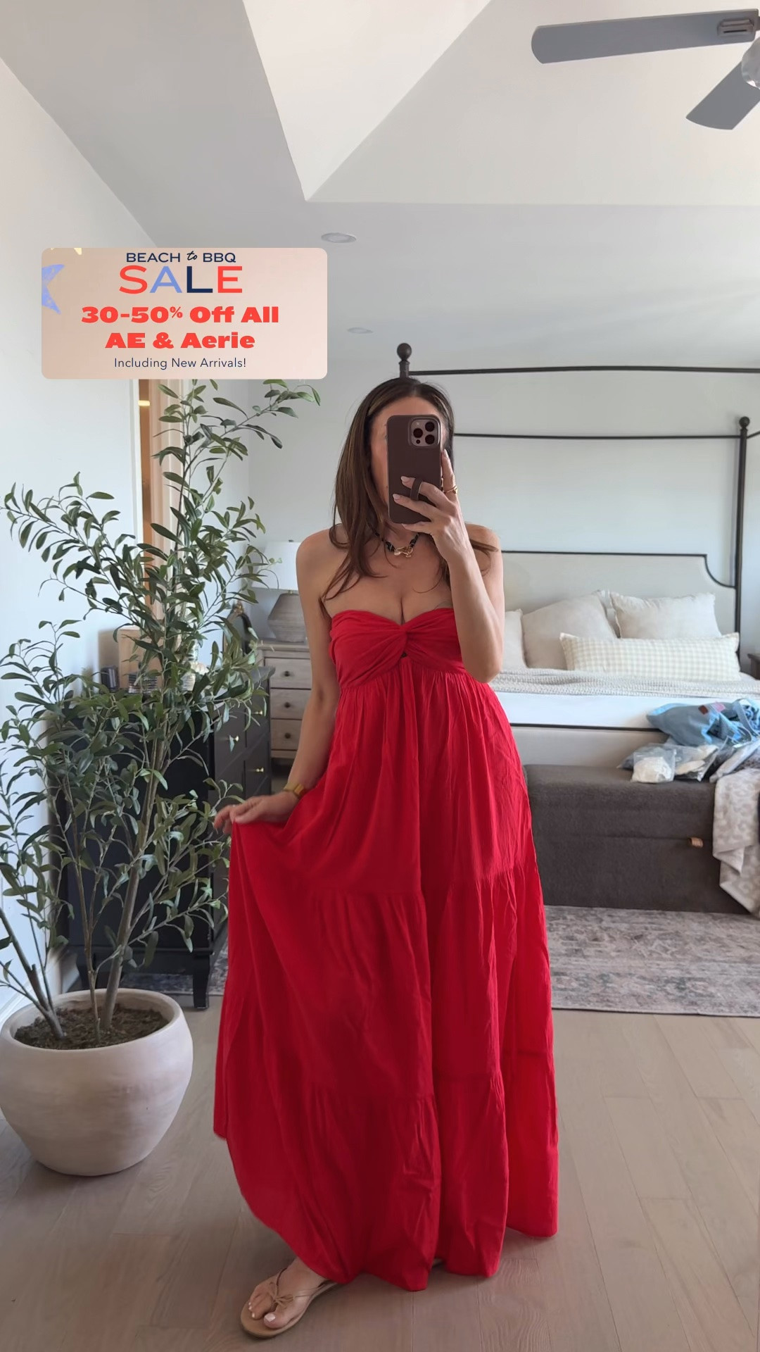 The cutest maxi! I got it in both red and navy. On sale this weekend @Aerie

#LTKootd #LTKSaleAlert #LTKSeasonal