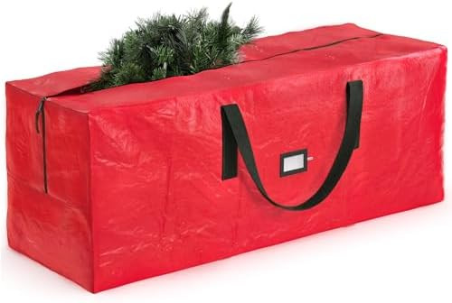 Zober Large Christmas Tree Storage Bag - Fits 9 Ft Artificial Trees - Plastic, Waterproof Christm... | Amazon (US)