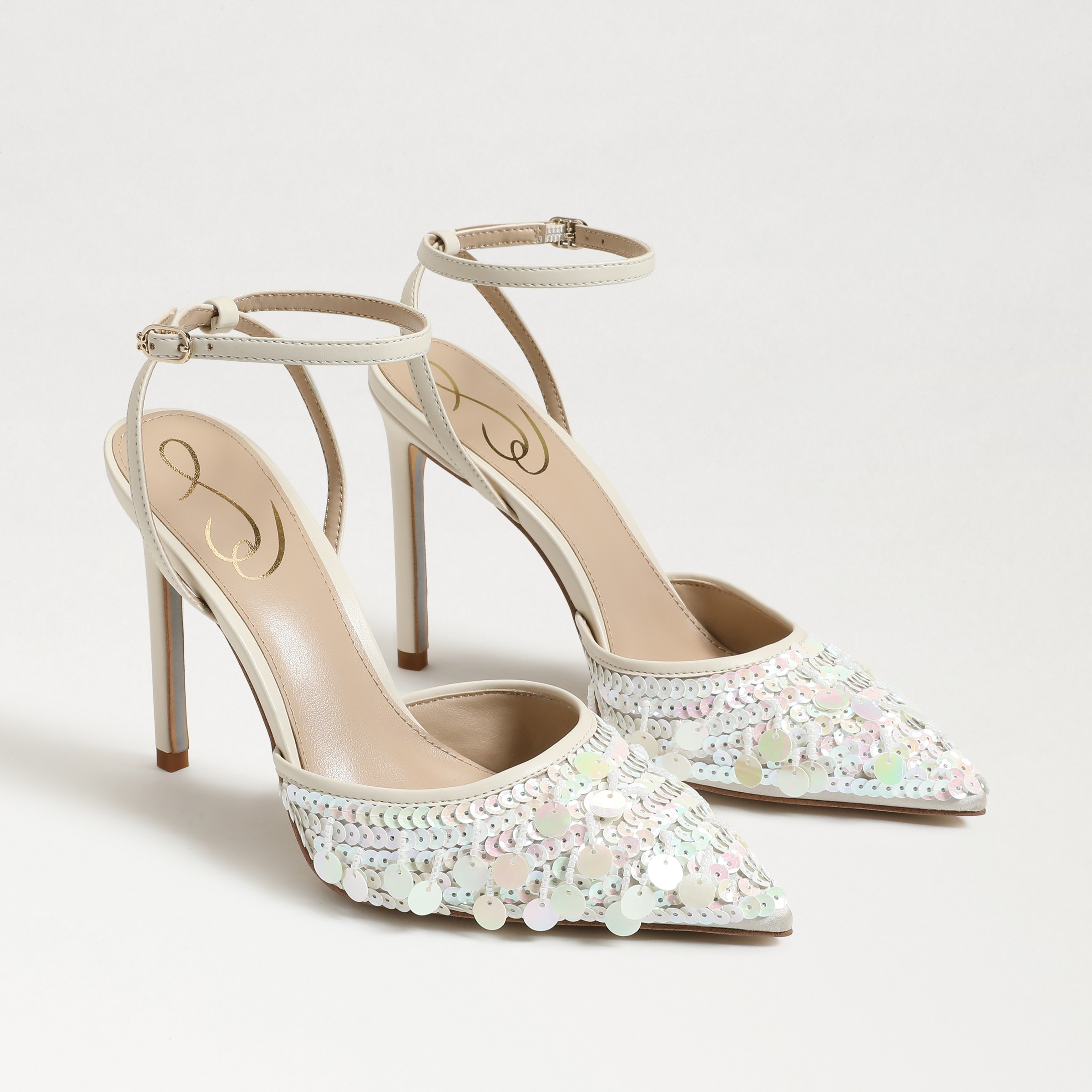 Sam Edelman Avril Slingback Pump Modern Ivory Sequin 8.5 | Sam Edelman