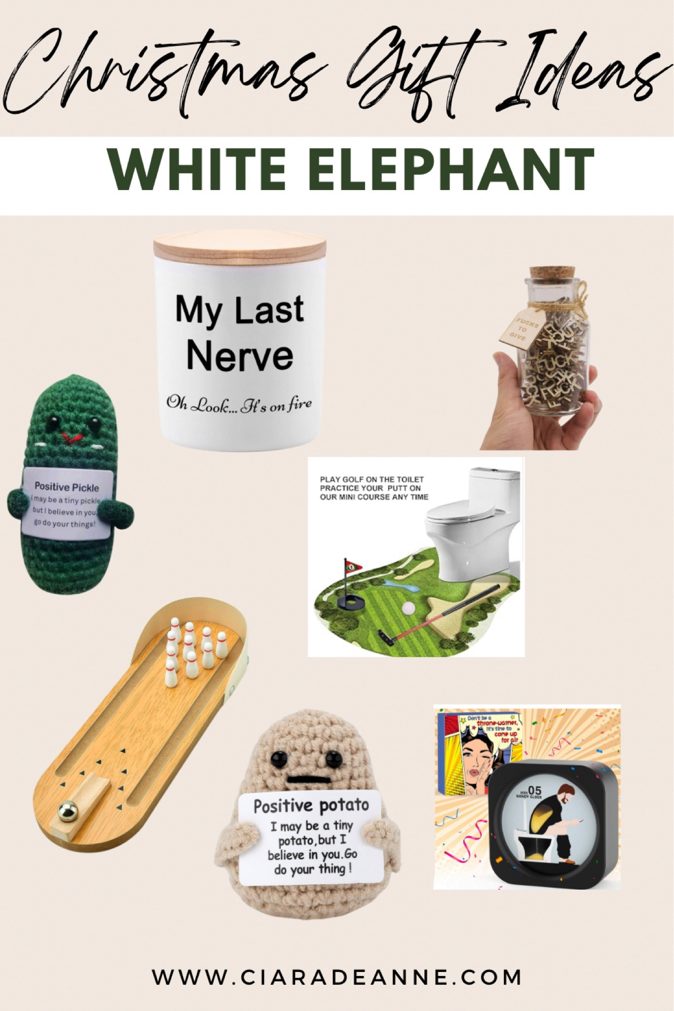 Funny white elephant gifts to keep on hand!

#LTKGiftGuide #LTKSeasonal #LTKHoliday