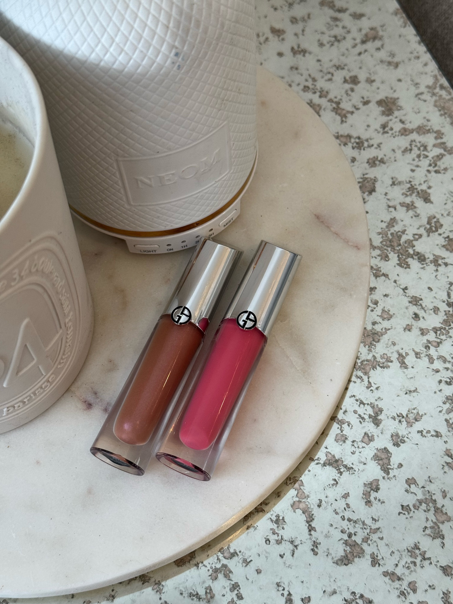 Luxury makeup essentials. The only two lipglosses you need - Armani Beauty prisma glass lip gloss in 07 Nude Glow & 02 Candy Halo for a the perfect nude & a pretty pink.

Currently 20% off at John Lewis - only £24 each!

#LTKuk #LTKsale #LTKbeauty