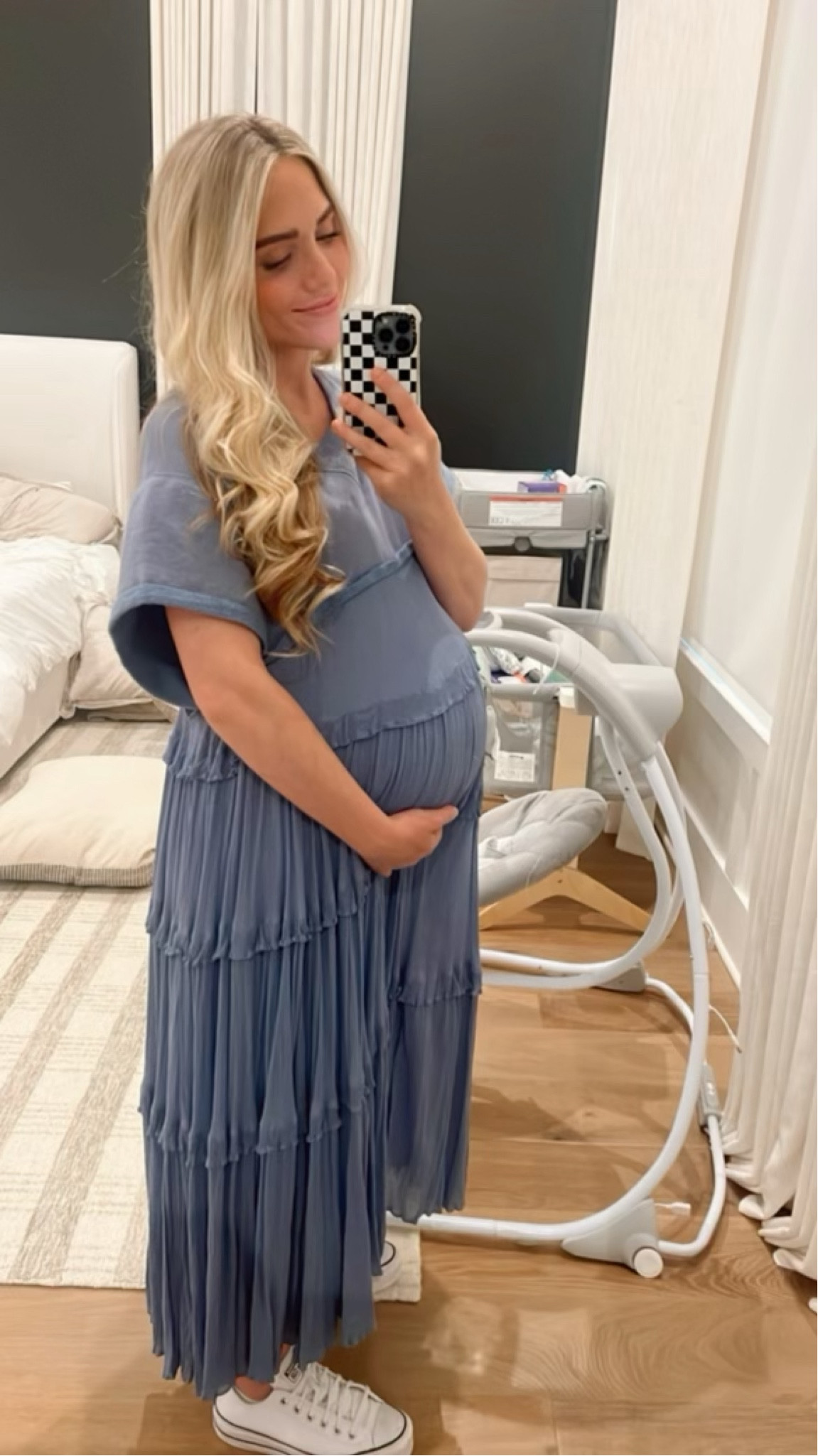 4 more weeks to go!! 36 weeks today!!🩵 love all my free people dresses! 

#LTKstyletip #LTKbump #LTKGiftGuide