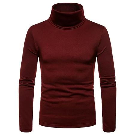 LLYwey Black Sweater Men Mens and Pullovers Red Turtleneck Men Mens Long Sleeve Shirts Casual Men Ca | Walmart (US)