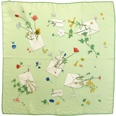 HERMES Petit Carre 45 Des fleurs pour le dier 16in Silk Scarf 42cm | eBay US