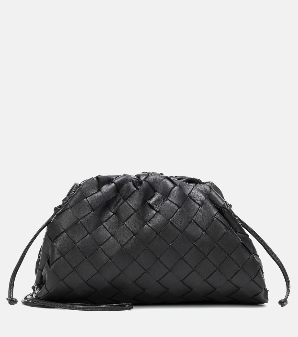Pouch Mini intrecciato leather shoulder bag | Mytheresa (US/CA)