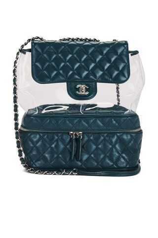 Chanel Aquarium Backpack in Teal | FWRD 