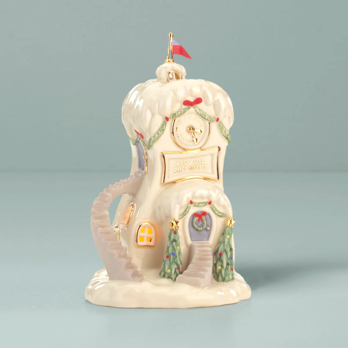 Who-Ville Post Office Lit Figurine | Lenox