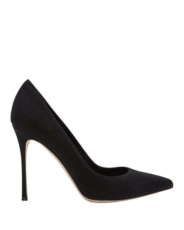 Sergio Rossi Godiva Piper Pointy Toe Pump: Black | Intermix