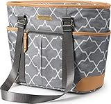 Arctic Zone Insulated Lunch Bucket Tote - Pointed Quatrefoil, Grey | Amazon (US)