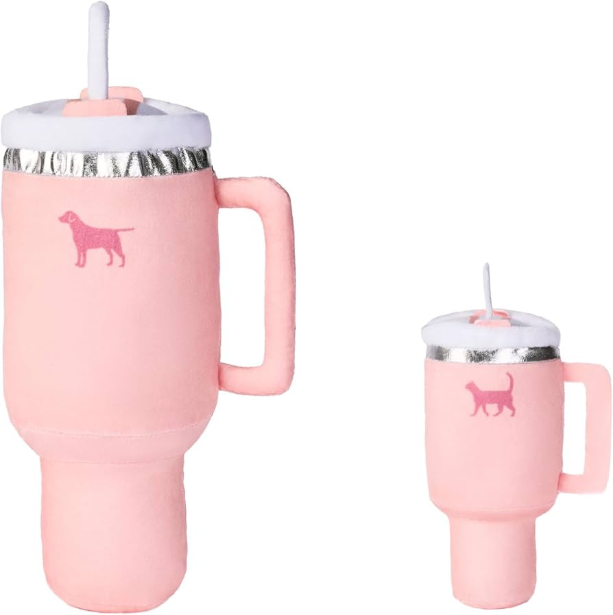 Pup Cup Dog Toy + Kitty Cup Cat Toy Tumbler Bundle (Pink Peach Dust) | Amazon (US)