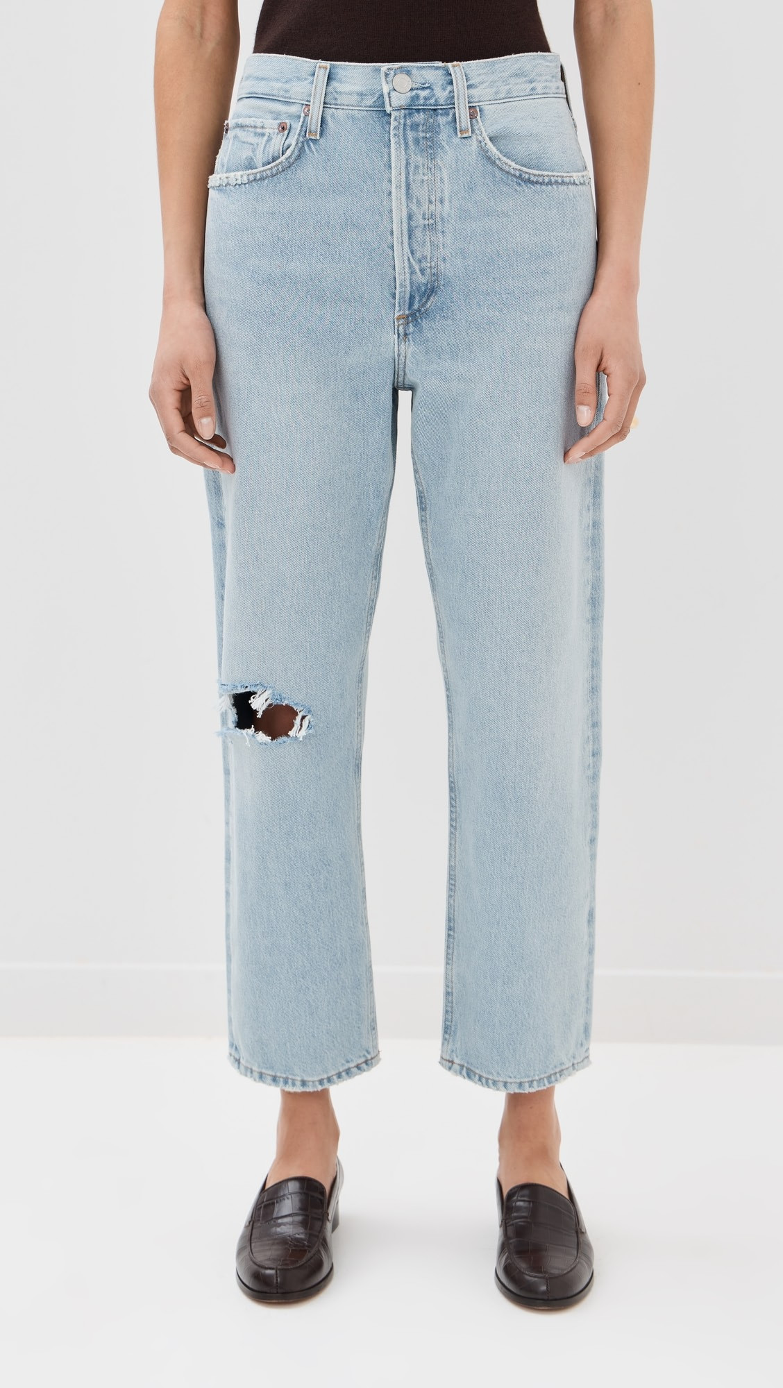 90's Crop: Mid Rise Loose Straight Jeans | Shopbop