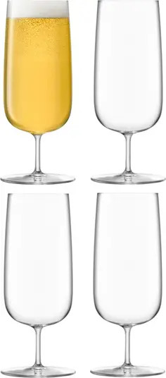 LSA Borough Set of 4 Pilsner Glasses | Nordstrom | Nordstrom